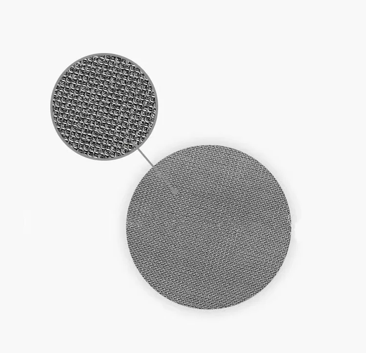Stainless Steel Sintered  Thickness Coffee espresso Puck screen Food grade stainless steel 304 etching style coffee filter disc