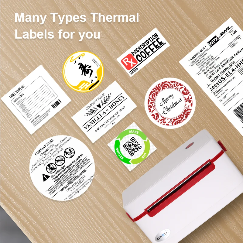 Label maker thermal label printer impresora de etiquetas 4x6 bluetooth waybill barcode printer