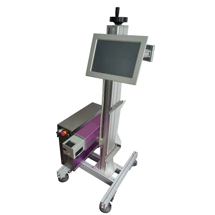 Linservice portable laser qr code jet coding machine for bottle metal jewelry plastic steel aluminum gold silver