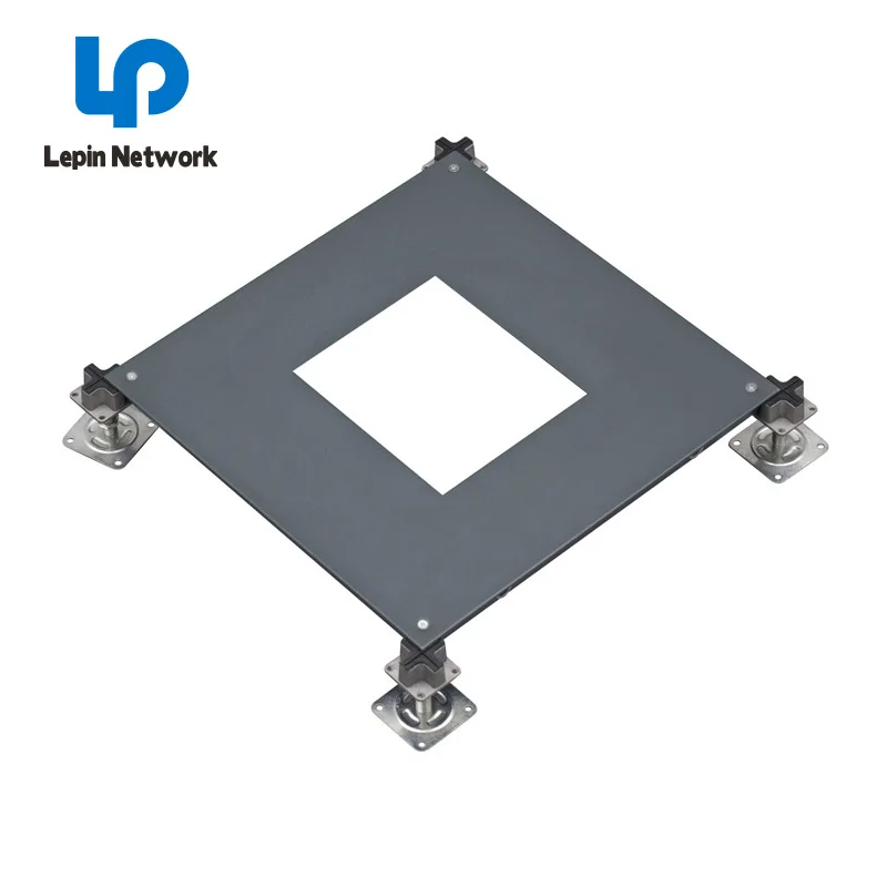 ningbo lepin factory price list 600x600 server room raised floor tiles panel OA network floor in all-steel support size  price