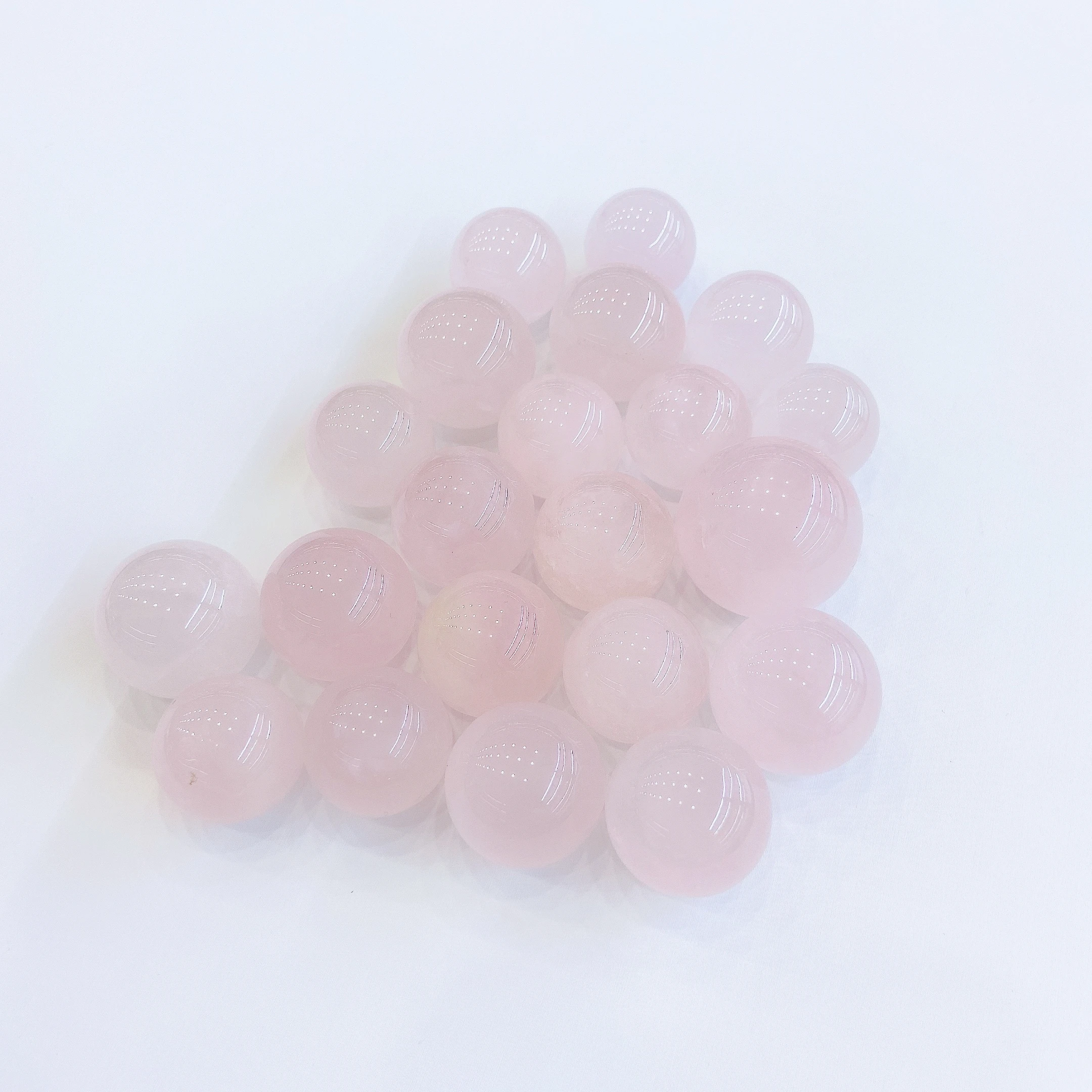 wholesale crystal craft  high quality small rose quartz stone spheres For Home Decoration