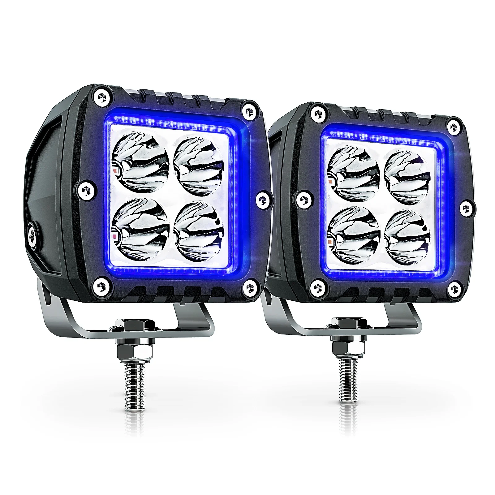 MICTUNING S1 Auto Lighting System Exclusive APP Control Offroad Led Car Lighting RGBW LED Pods Fog Working Light