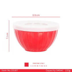 Нестандартная конструкция меламина на открытом воздухе 4 Пикник миски с крышками