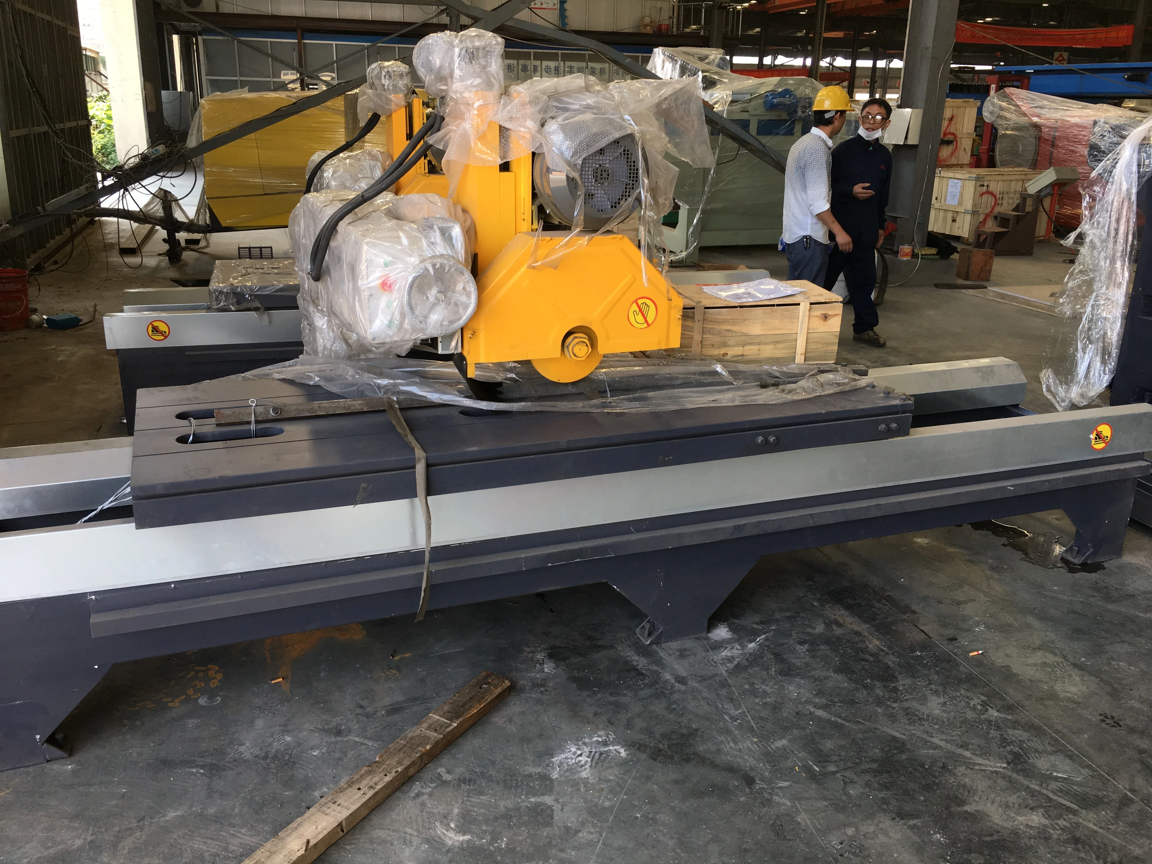 Hualong Hsq-2800 Manual Marble Saw Edge Granite Cutting Machine 45degree head titling