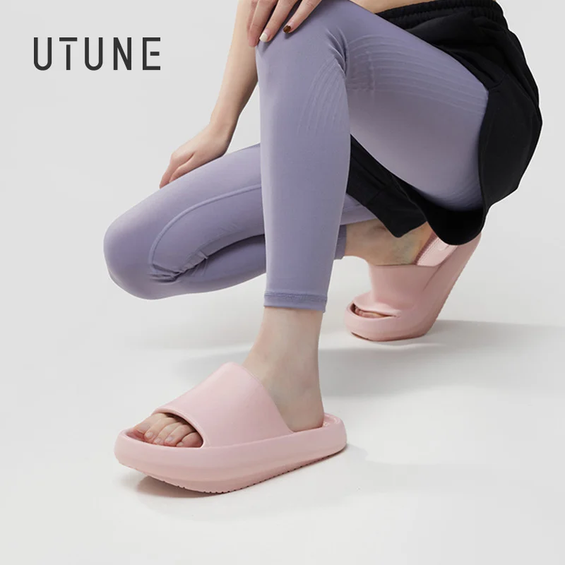UTUNE Swing Shoes Lose Weight Slippers for Women Home Slides Leg Slimming Fitness Platform Body Rebuilding Sandals