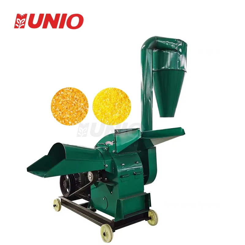 Grain grinding mill machine for maize cereal meal cassava hammer crush feed corn powder stalk shredding diesel