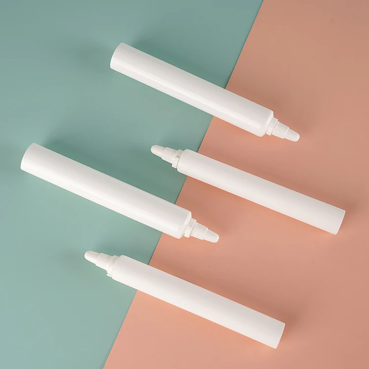Маленькая трубка 5 мл 10 мл 15 мл 20 мл пластиковая насадка для длинного носа под заказ Косметическая трубка для крема для глаз