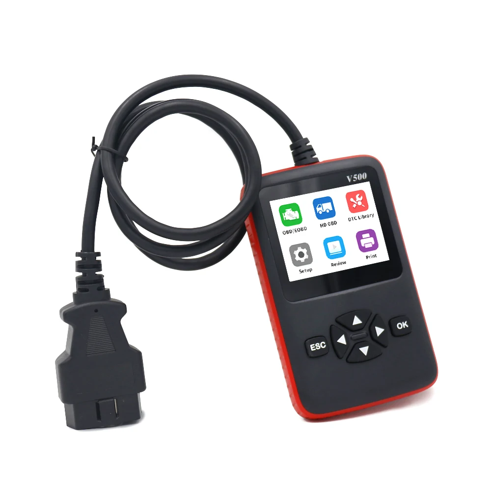 Автомобильный диагностический сканер для грузовика obd2, 12 В, 24 В