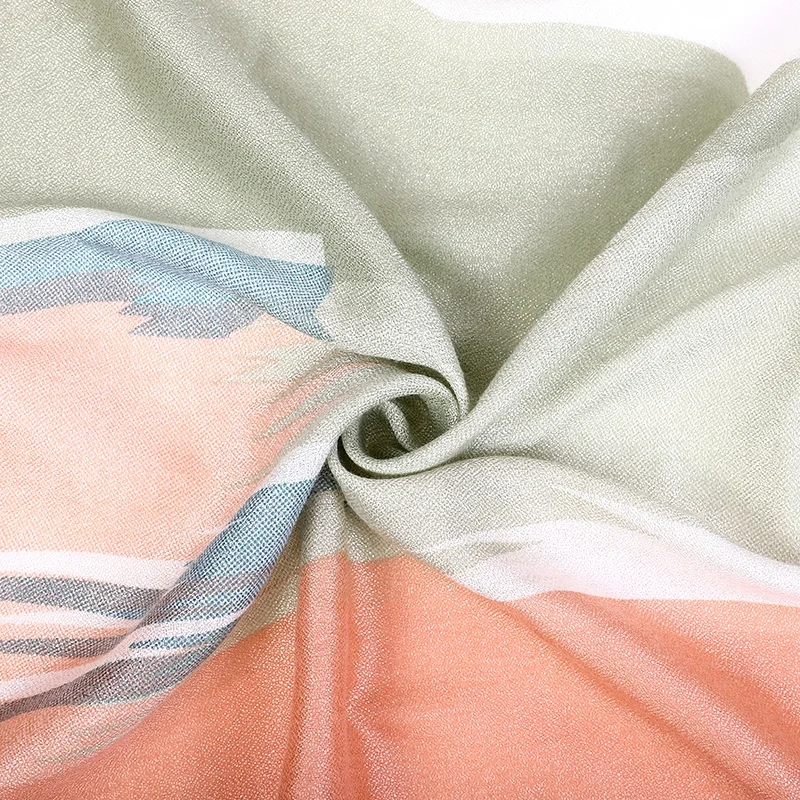 Fashion Ribbed Hijab Chiffon Scarf Crepe Hijab Women Scarves Pleated Hijab Scarf Free Sample