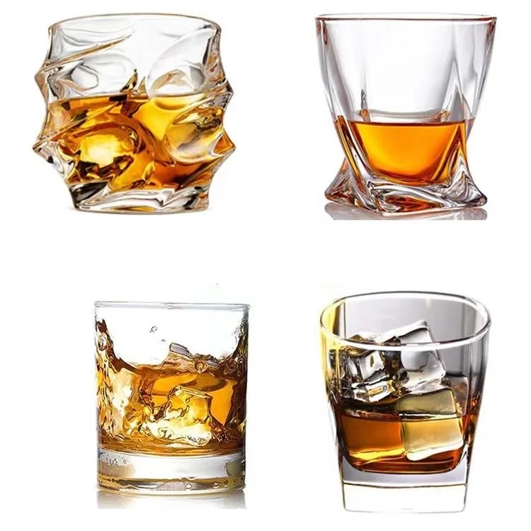 Manufacturer of Luxury Diamond Liquor Glassware Bar Classic Clear Cup 8oz 12oz Wine Tequila Whiskey Cocktails Shot Glasses Set