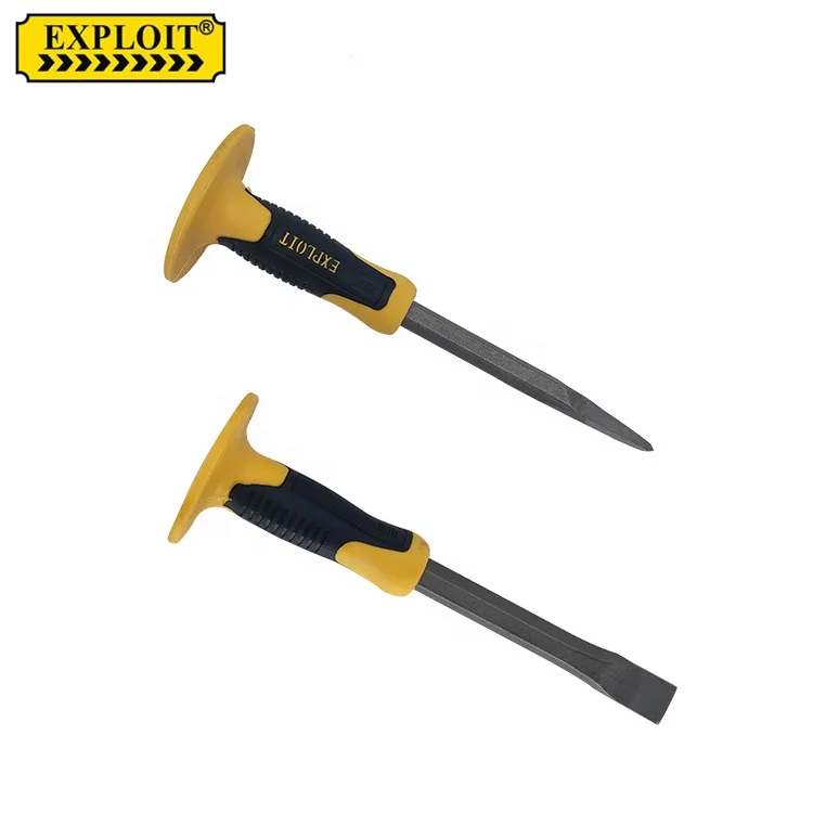 Professional Custom Hand Tools Stone Masonry Chisel Tool Set with Plastic Handle