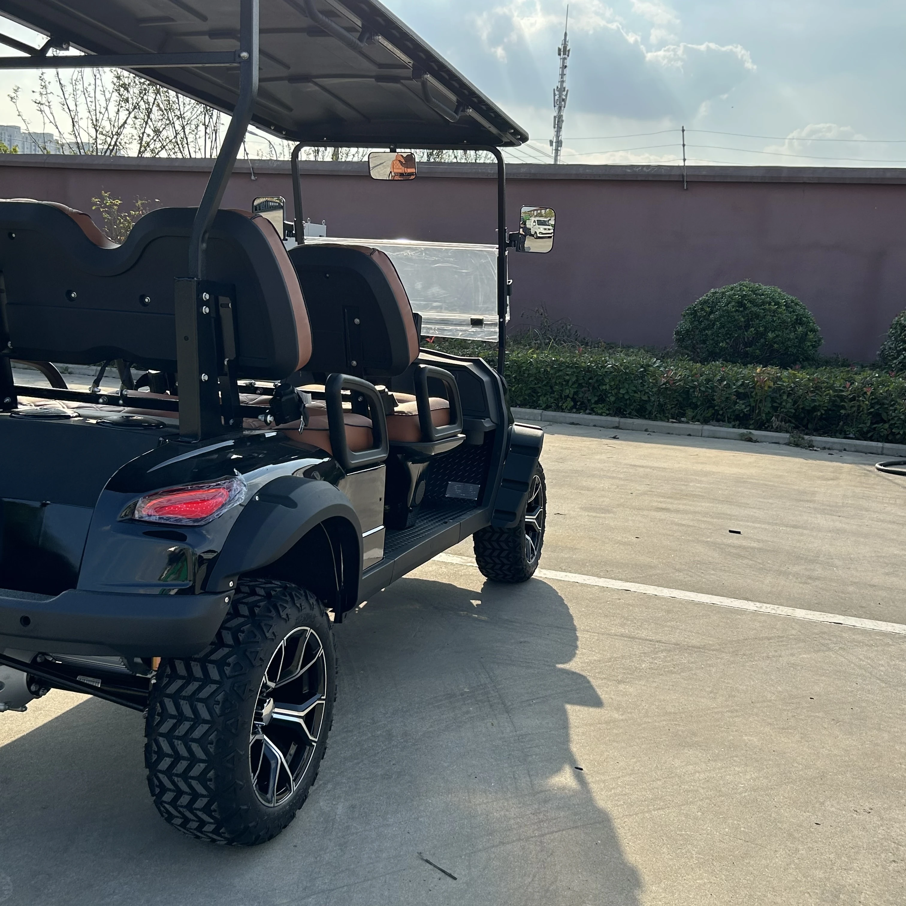 Lithium Battery Ac Motor Enclosed 72v Golf Cart Newly Designed Pink Golf Cart Electric Fast