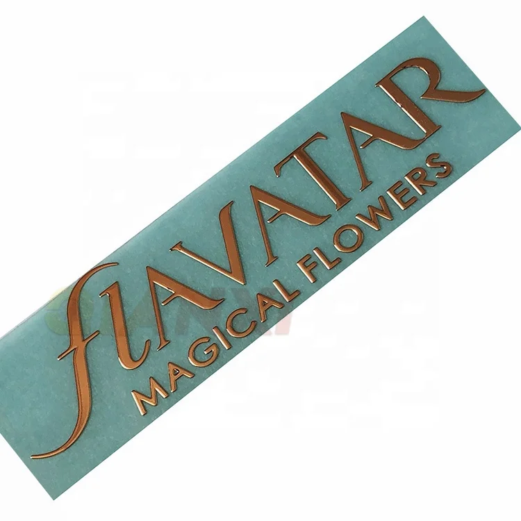 Decorative personalized mobile phone metal transfer label sticker