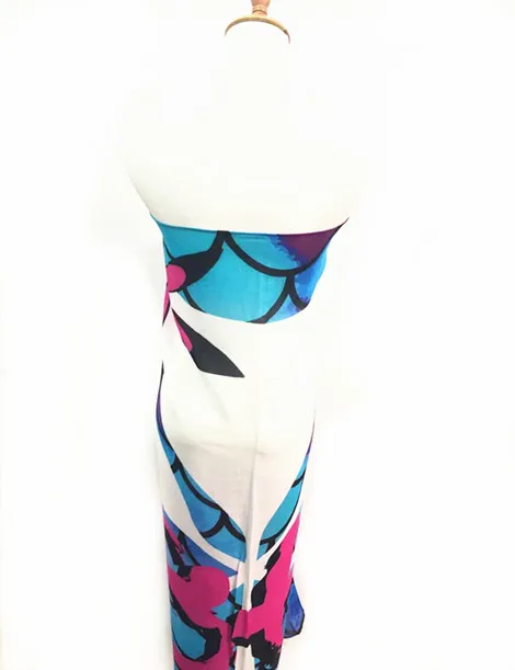 Custom design print USA hawaii style 100% rayon women beach sarong pareo beachwear