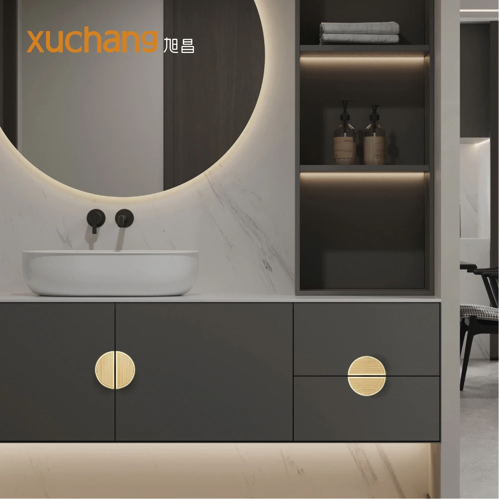 Chinese Style Half Round Zinc Alloy Solid Drawer Handle 64mm Home Decor Furniture Handle