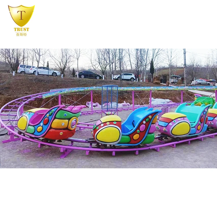 Amusement Park Track Roller Coaster Mini Shuttle Car Rides Garden Roller Coaster