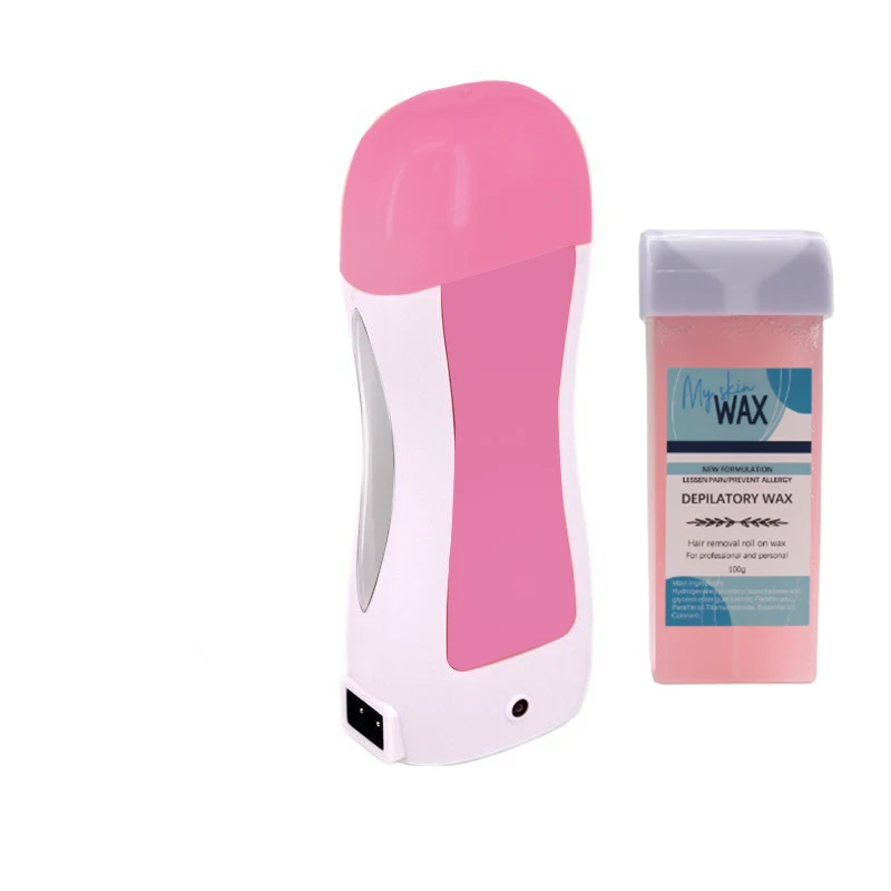 HJS Portable 40W 100G Depilatory Roll-on wax heater mini wax heater roller wax roller heater for home usage