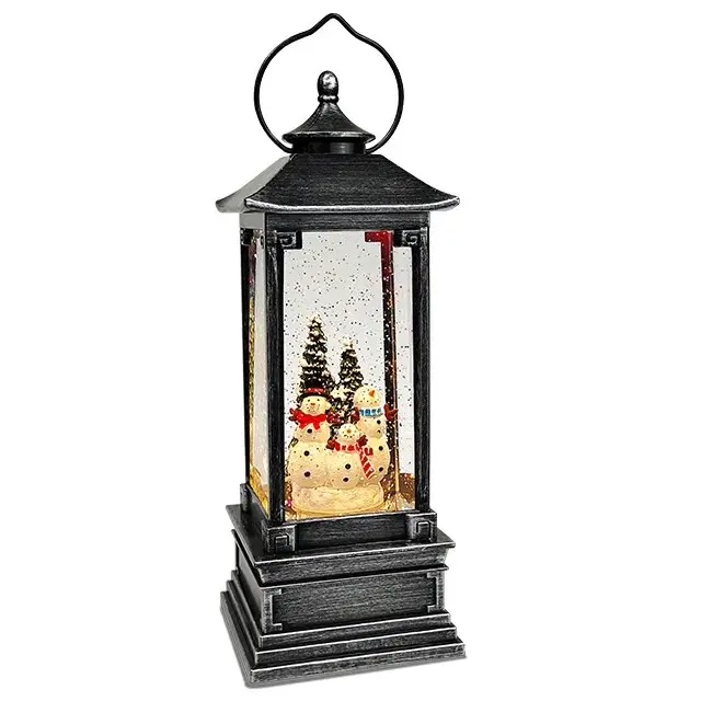 LED Christmas Light Christmas Snowman Luminous Globe Lantern Christmas Table Decorations Decor Lamp Night Light For Gifts