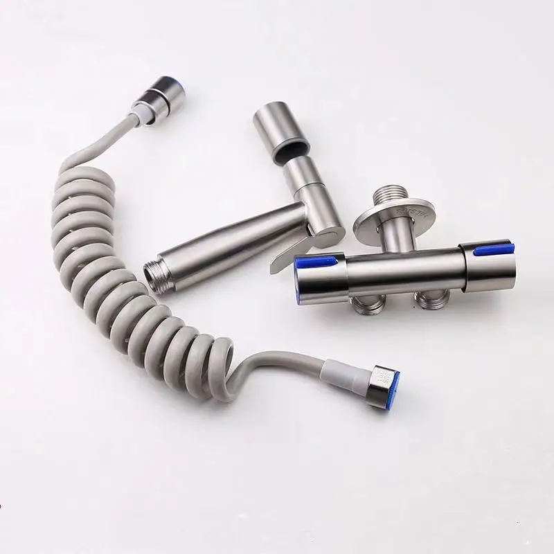 Stainless Steel in and out of Dual Use Washing Machine double water tap