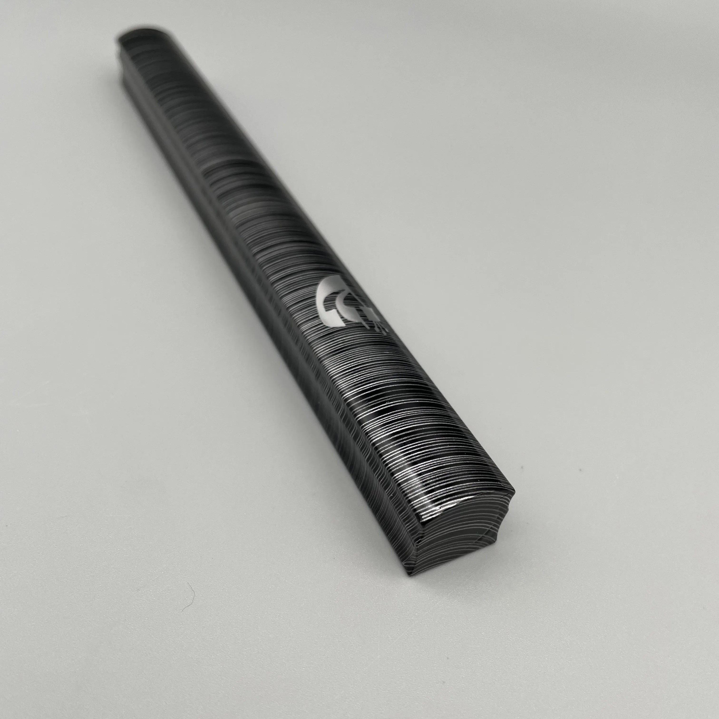 Aluminum Mezuzah Case Black Shin Design Easy Peel and Stick Judaica Door Mezuza for Scroll