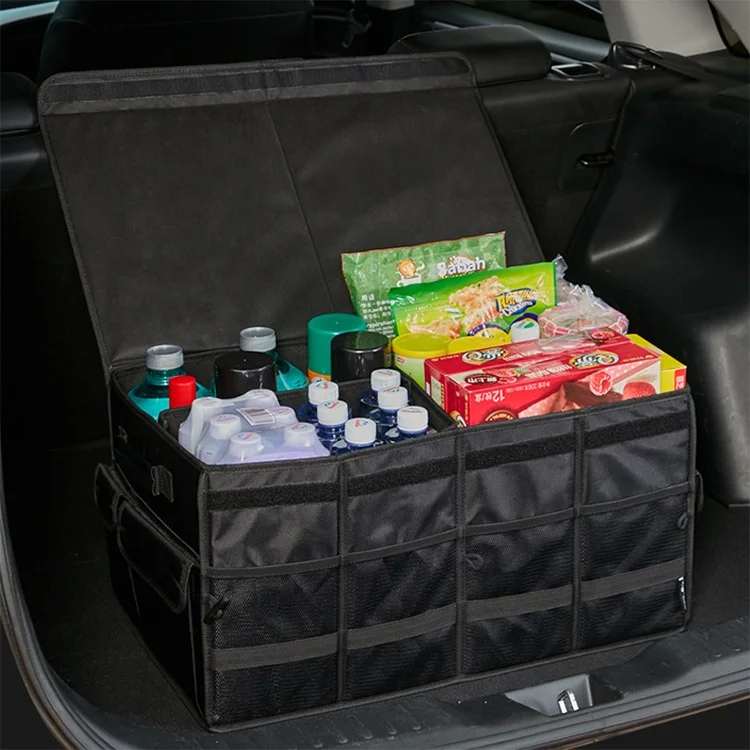 600D polyester asientos de autos car trunk organizer 2024 red color