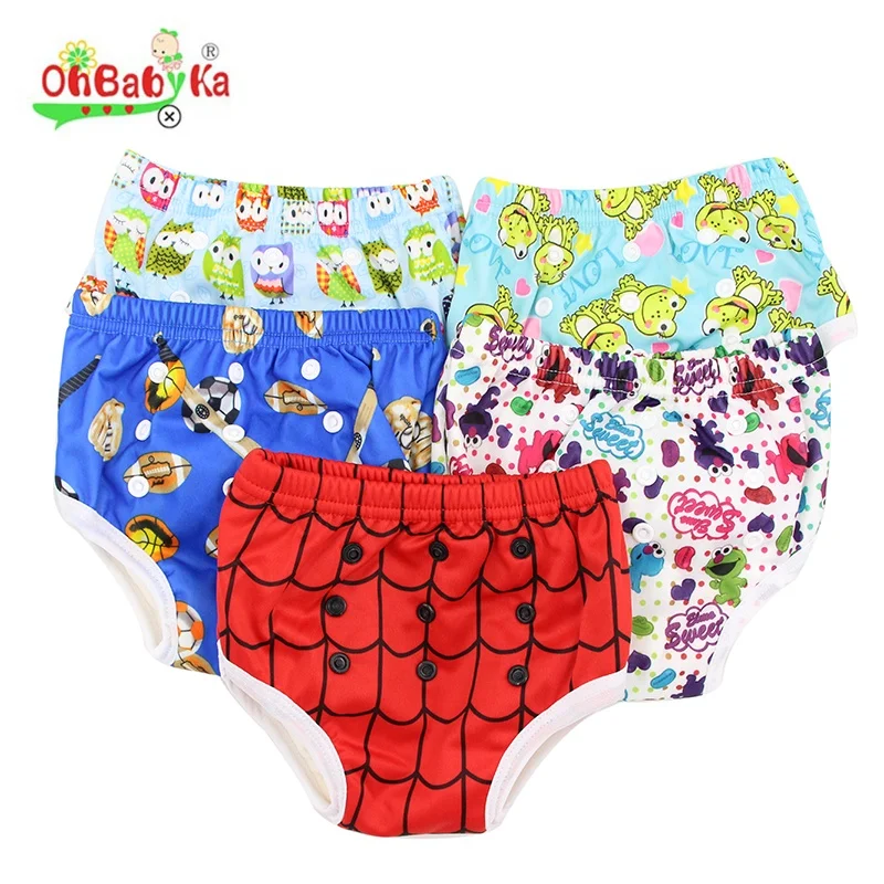 Ohbabyka Wholesale Factory China Baby Bamboo SNAP-ON Training Pants