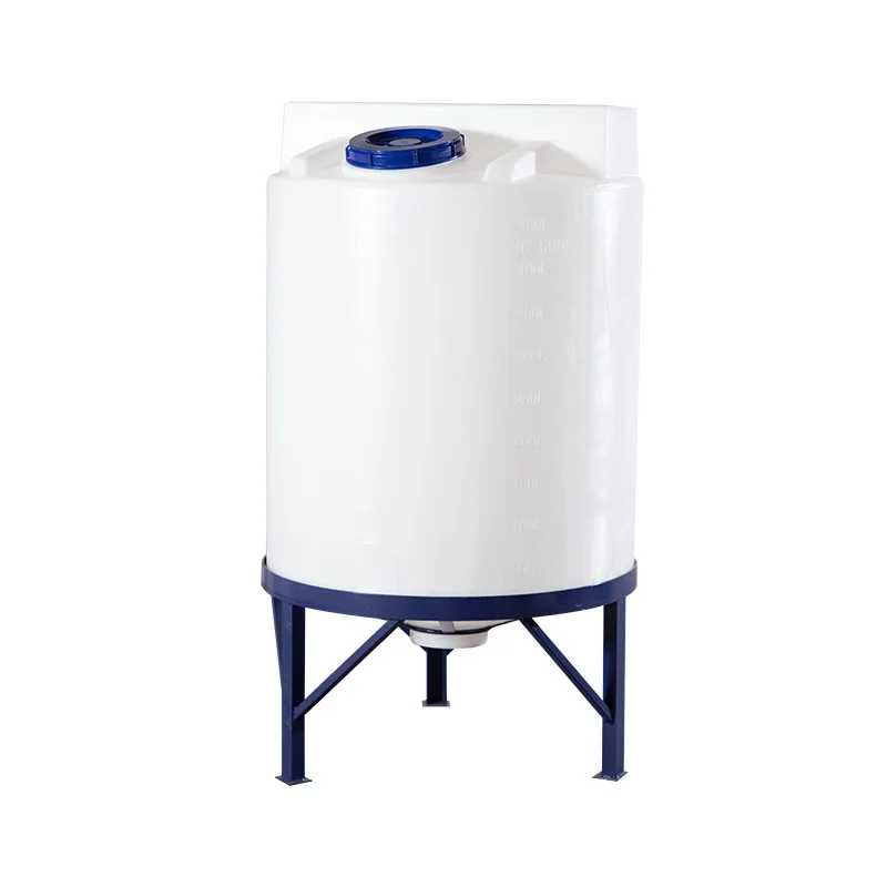 Plastic conical bottom dosing storage tank	mixing tank with agitator