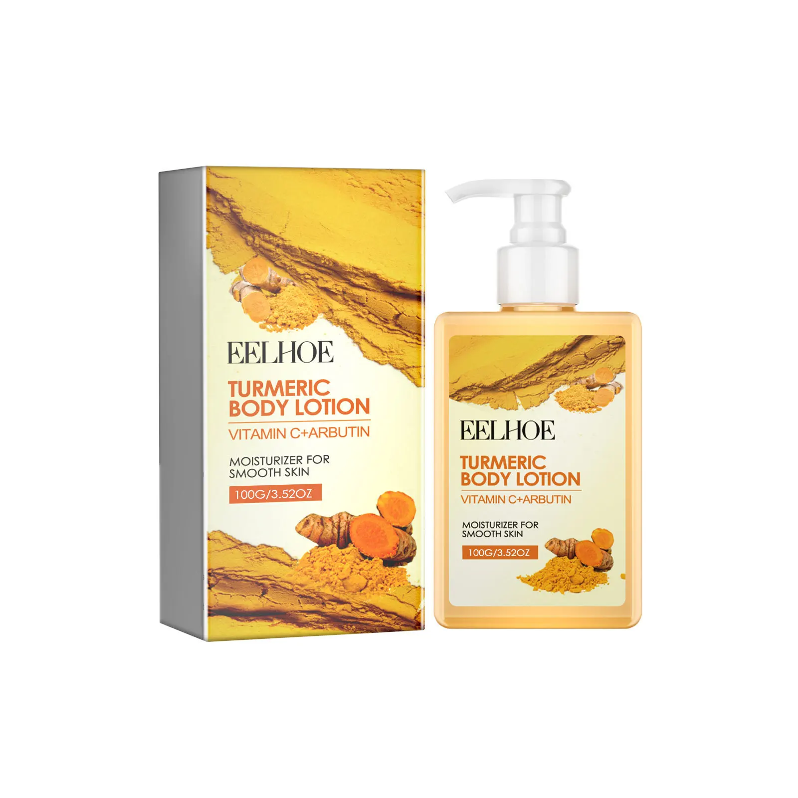 Turmeric Infused Body Lotion Dual Moisturizing & Hydrating, Skin Brightening & Refreshing Winter Skincare Body Lotion