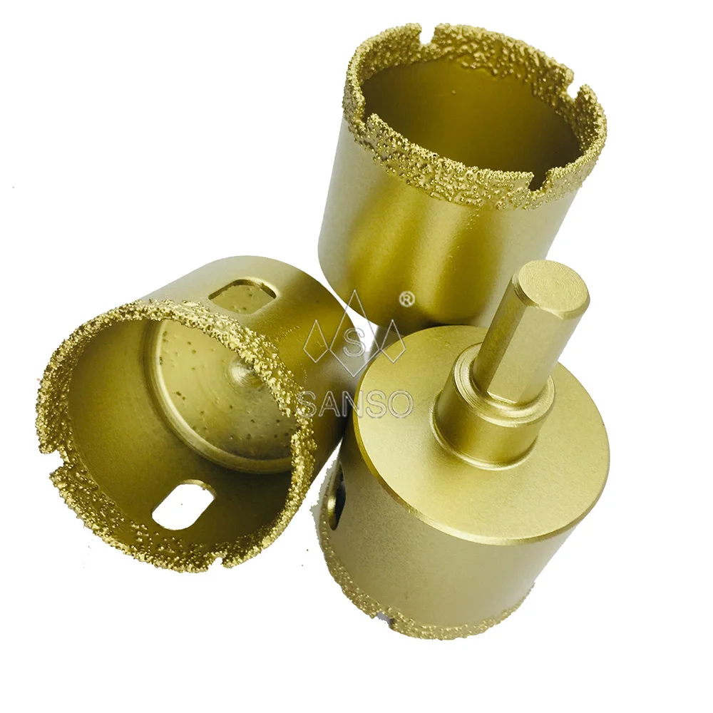 Sanso smoothly cutting vacuum brazed diamond core drill bit porcelain ceramic tile cutting diamond hole saw