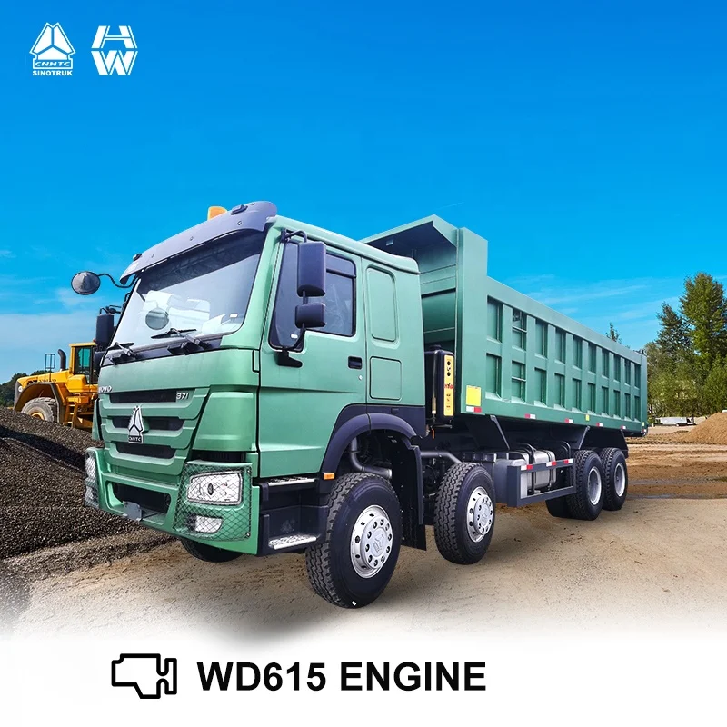 PROMOTION!! Howo Second Hand 6x4 10-30 Ton 371hp 12 Wheels Used Tipper Trucks Dump Truck with 400L aluminium alloy tank