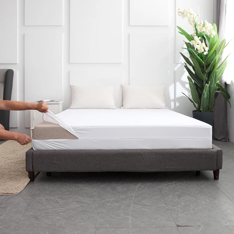 6 Sides Anti Bed Bug Anti Dust Mite Mattress Cover Waterproof Zipper Mattress Protector