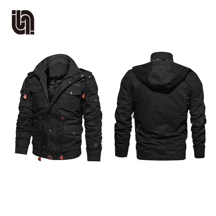 Оптовая продажа, Мужская Зимняя Толстая флисовая куртка пилота в стиле милитари