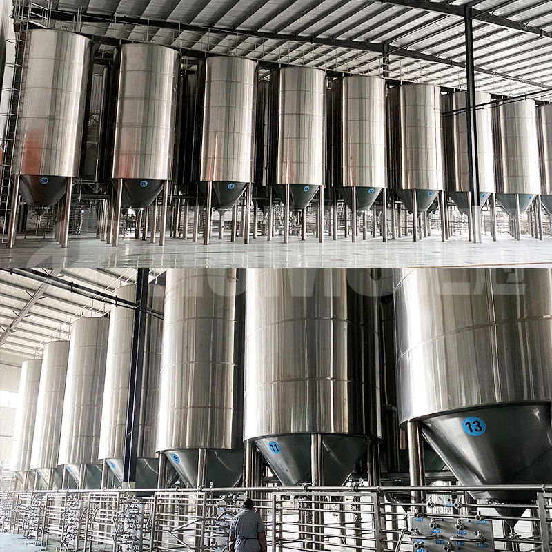 30000L 10T 20T 30T 50T 30m3 Fruit wine beer industrial fermentation system supply commercial   fermenting equipment