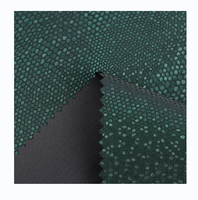 New selling clothing synthetic leather jacket lizard pattern top rexine down coat leather