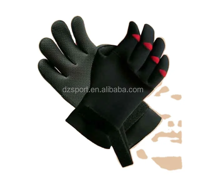 Professional Neoprene Fishing Gloves with Shark Skin palm Neoprene gloves for diving