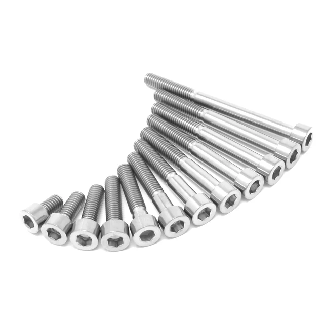Gr5 Titanium Alloy Bolts Titanium Screw Cap Head Bolts