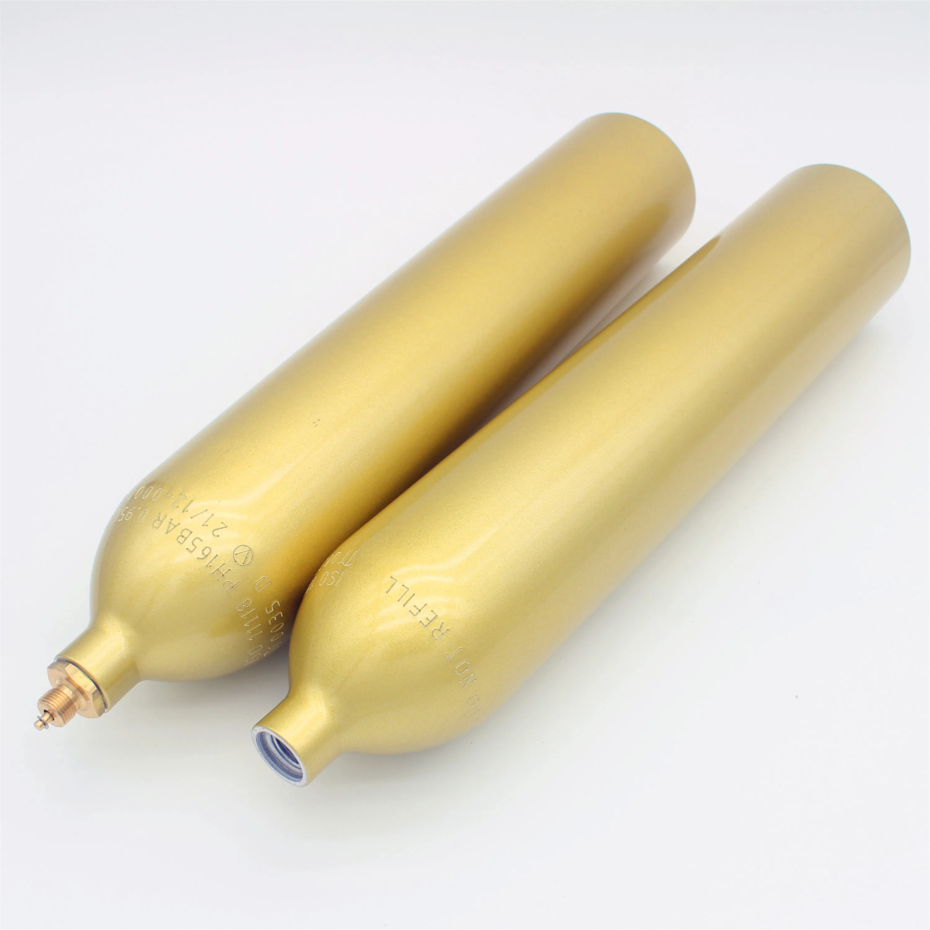 Factory direct sale high quality aluminum co2 gas cylinder 0.95L/580g pressure cylinder