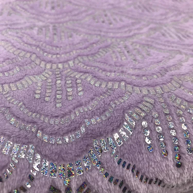 Wholesale Golden Foil Blanket Prints Microfiber Flannel Fleece Metallic Printed Throw Blankets 100% Polyester Square 30-45 Days