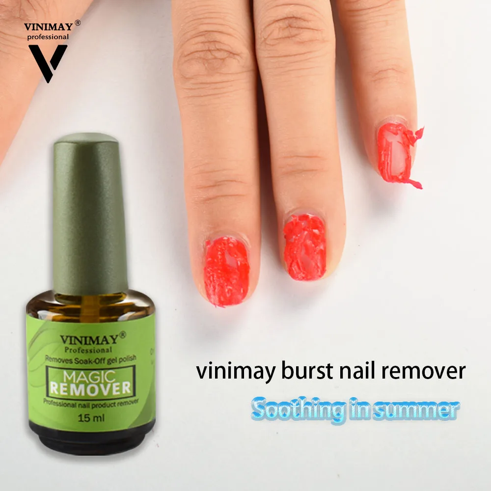 Vinimay Professional Easy Removes Soak Off Gel Polish Magic Remover Nail Polish Burst and Fast Remover Nail Wholesale
