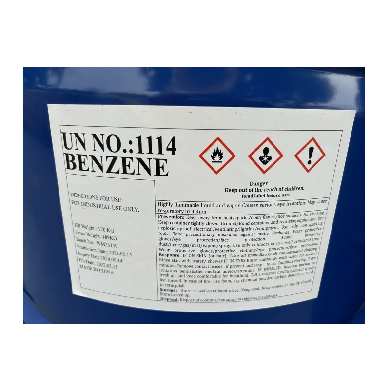 Hot Sales Factory Supply C6H6 CAS No 71-43-2 Benzol Liquid Pure Benzene with Competitive Price