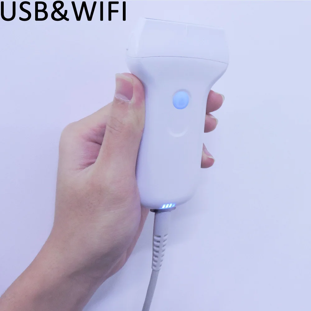  Konted Новый карманный ультразвук как USB так и Wi-Fi type-C с ультразвуковым зондом PW