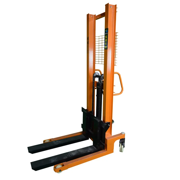 Capacity 120kg Mini Fork Lift Hand Winch Stacker