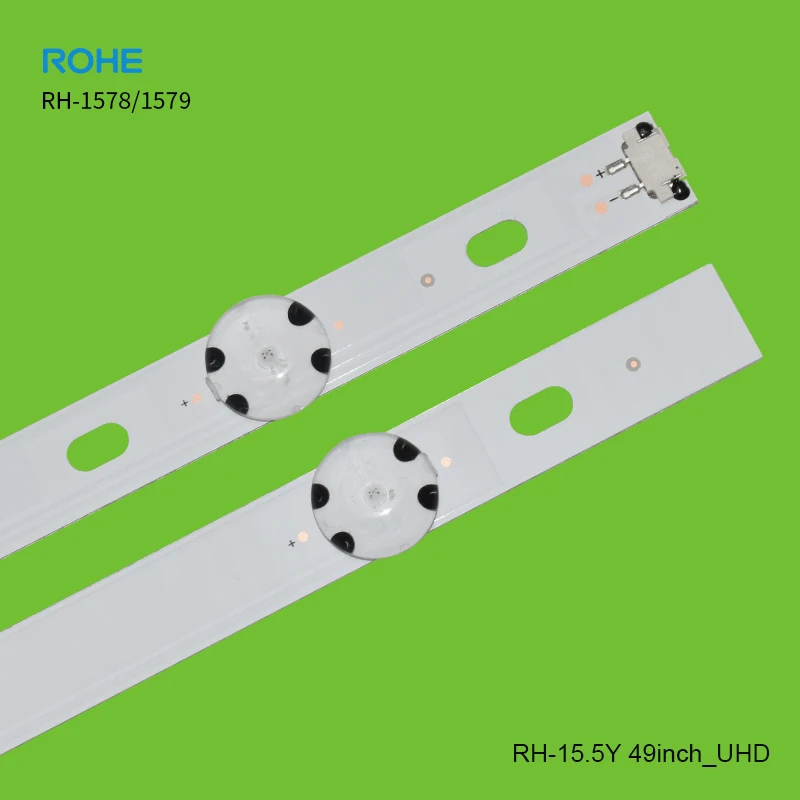 Светодиодные полосы подсветки для телевизора ROHE RH-1578 RH-15.5Y 49 дюймов _ UHD A_TYPE led_array_ rev0.1 4 светодиода 3 В подходит