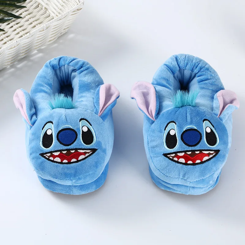 Высококачественные теплые детские тапочки Lilo & Stitch Kawaii Peluche с мультяшным аниме плюшевый Зимний милый комфортный Рождественский подарок