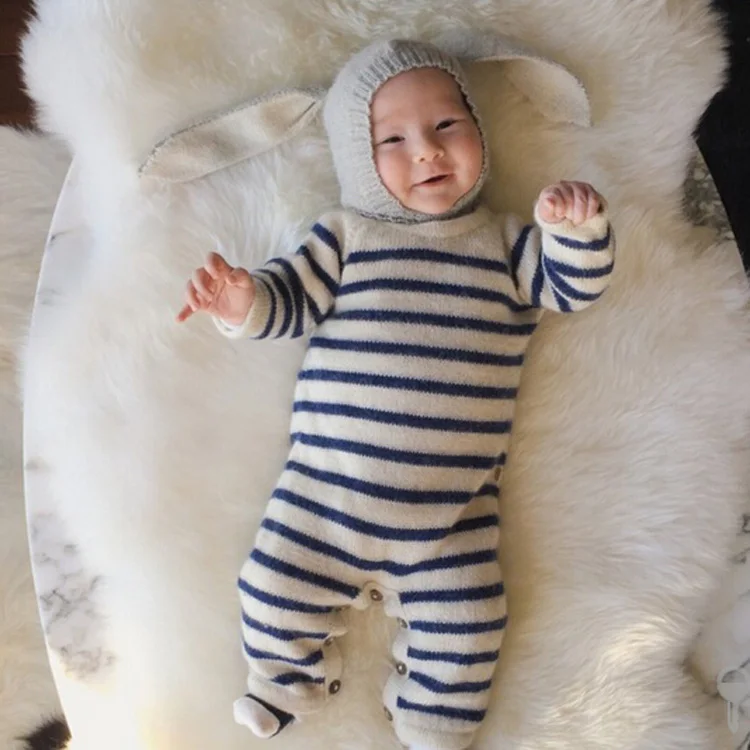 2022 baby Girls Hat Accessories cute Baby knitted rabbit ear Kids Toddler bunny ear knit baby hats
