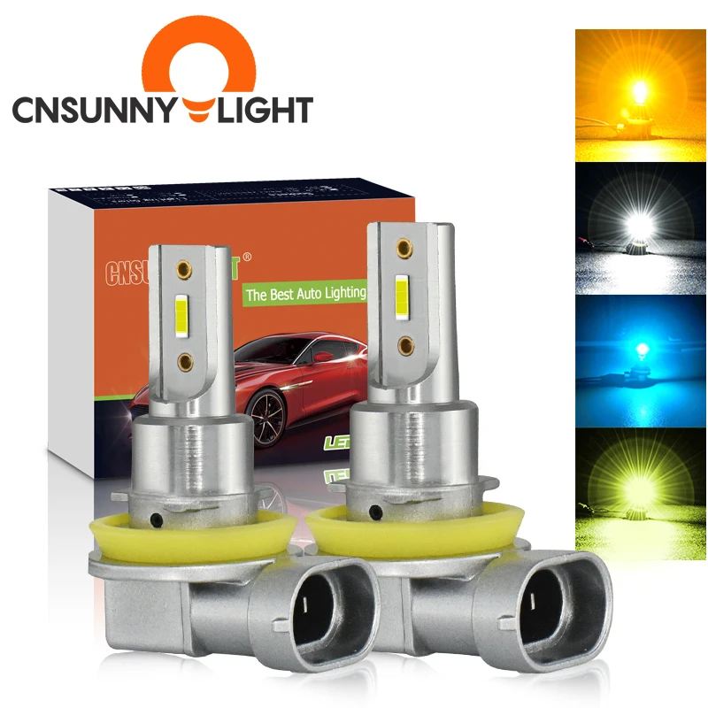 1Pair Car Faro Led Headlight Auto Lighting System Luces H7 H11 Led para Carros Headlight Bulbe 9005 9006 Fog/driving LED Lights