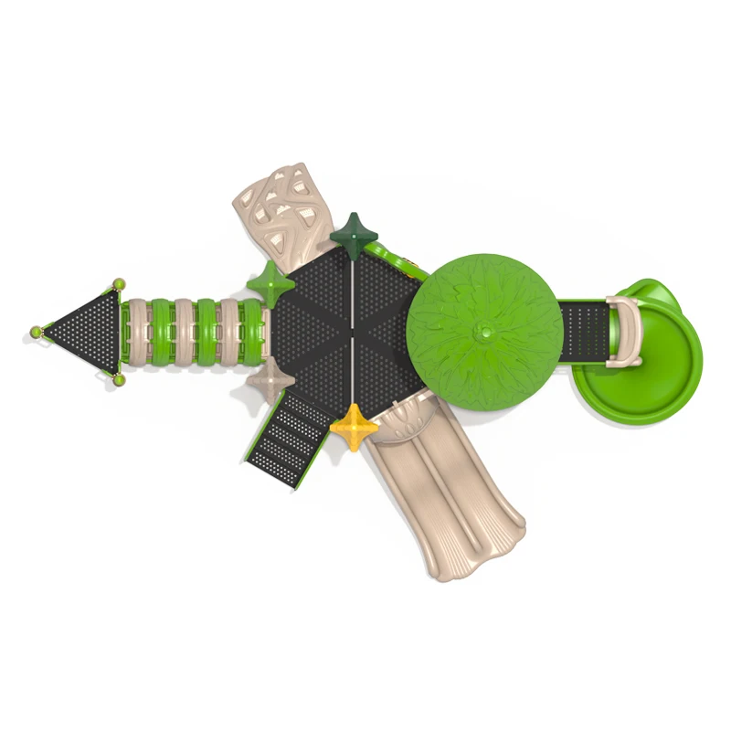China Outdoor Kids Playground Equipment Plastic Amusement Equipment for 3 to 12 Years Old Kids