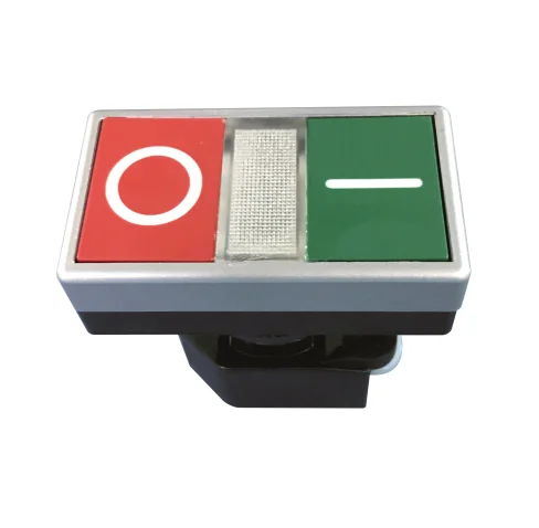 LA38 series 22mm illuminated control button 10a  red green on off button switch