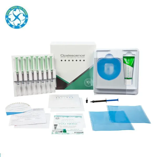 Take home whitening gel Opalescence PF 10%, 15%, 20%, 35%, and 45% Carbamide Peroxide with Potassium Nitrate and Fluoride
