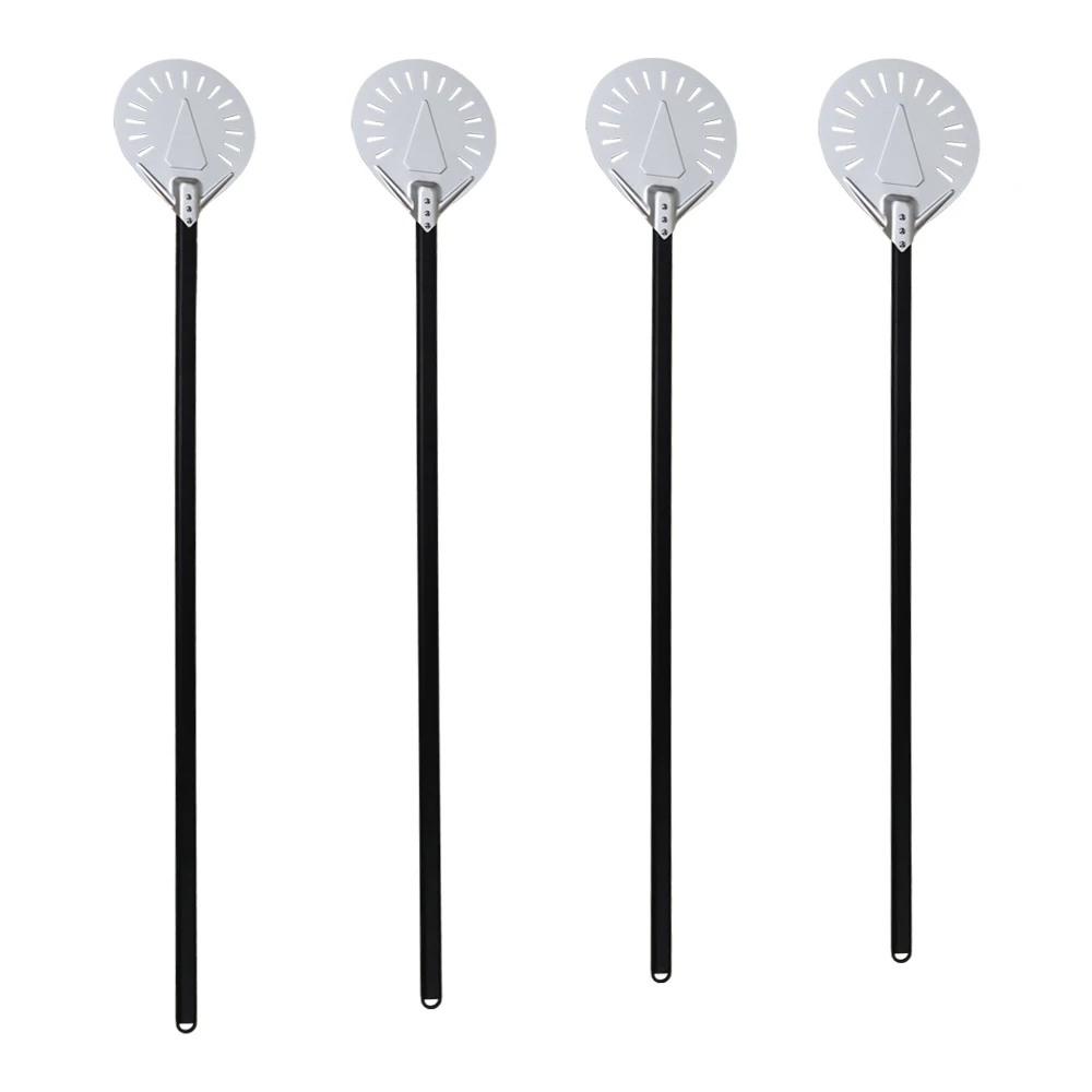 Wholesale long handle Pizza Turning Peel Aluminum non stick Pizza Shovel Paddle with handle